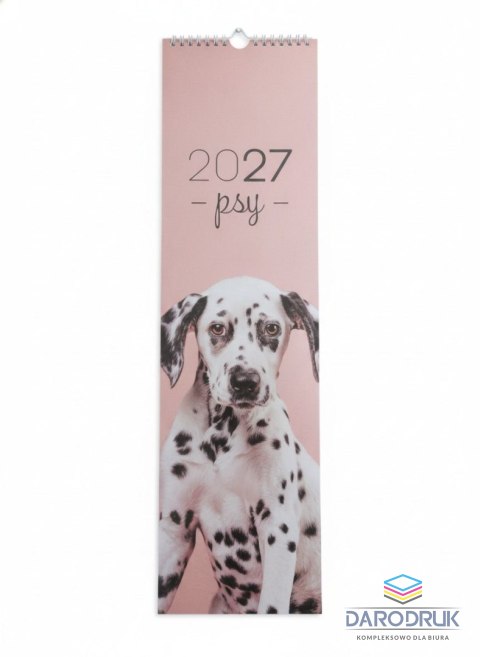 Interdruk Kalendarz ścienny 12k PASKOWY 135mm x 500mm Interdruk (PSY)