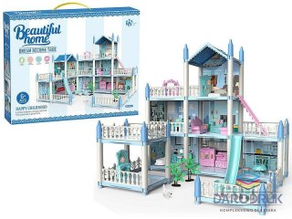 Adar Domek dla lalek 3 piętrowy, z meblami Adar (611900)