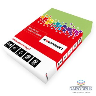 Emerson Papier kolorowy A4 kolorowy 4081 zielony jasny 500k. 80g Emerson (xem408081)