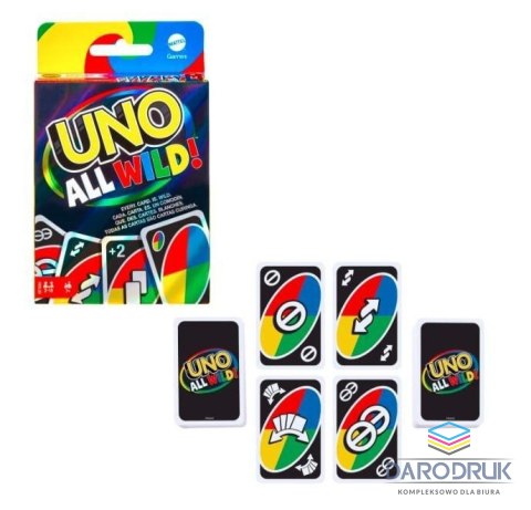 Mattel Gra karciana Uno All Wild dzikie karty Mattel (HHL33)