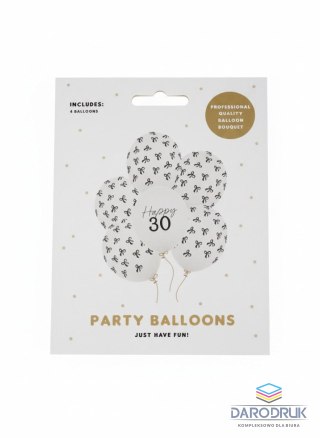 Partydeco Balon gumowy 30, Pastel Off-white biały 300mm Partydeco (SB14P-430-008Z-6)