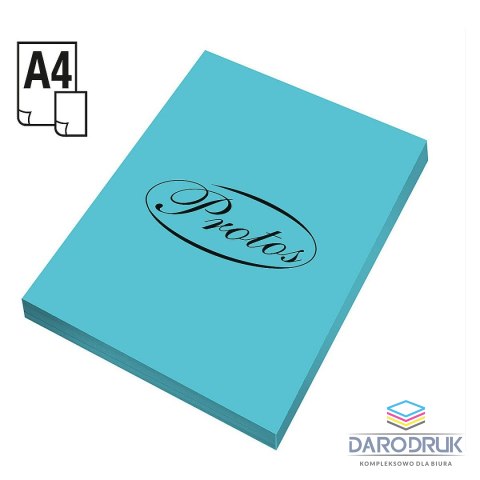 Protos Papier kolorowy A4 turkusowy 50k. 160g Protos