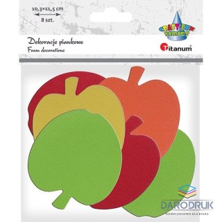 Titanum Ozdoba piankowa Craft-Fun Series jabłka 8szt. Titanum (AD097)