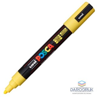 Uni Marker z farbą plakatową UNI Posca PC-5M żółty