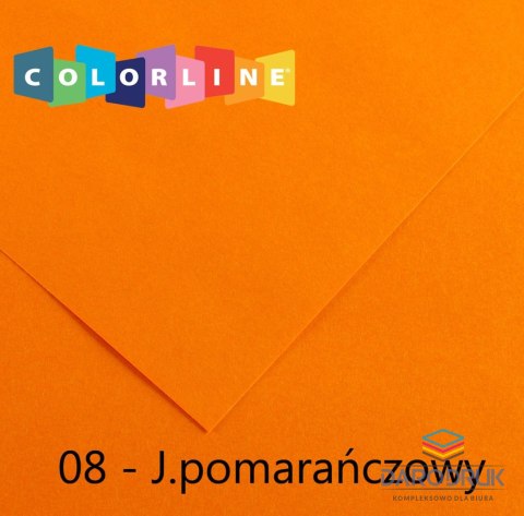 Canson Brystol Colorline 08 pomarańczowy 150g 10k [mm:] 500x650 Canson (200041384)