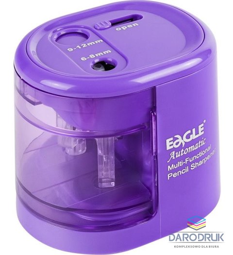 Eagle Temperówka elektryczna fioletowa na baterie fiolet Eagle (EG-5161USB)