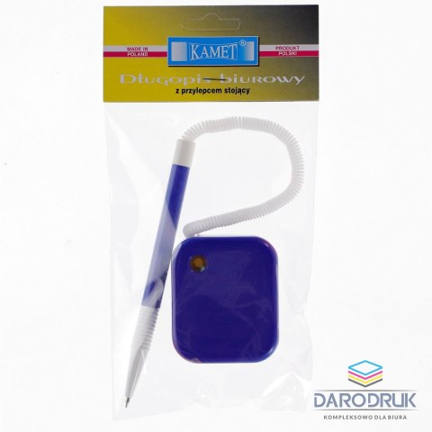 Kamet Długopis z przylepcem wkład niebieski Kamet (K-1107)