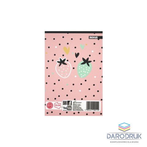 Rexus Notes (notatnik) A6 dziewczynka 30k. [mm:] 102x148 Rexus