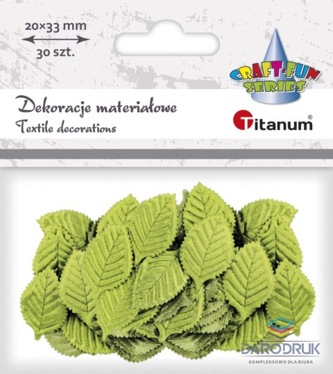 Titanum Listki materiałowe Titanum Craft-Fun Series zielone