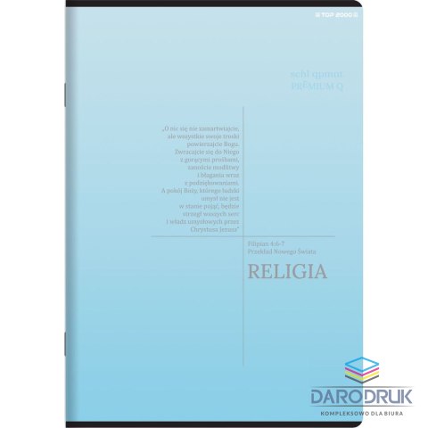 Top 2000 Zeszyt A5 tematyczny religia 32k. 70g krata Top 2000 (400168988)
