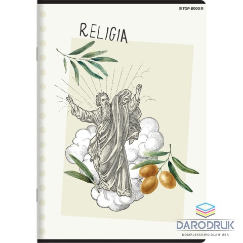 Top 2000 Zeszyt A5 tematyczny religia 32k. 70g krata Top 2000 (400168988)
