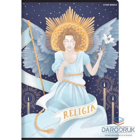 Top 2000 Zeszyt A5 tematyczny religia 32k. 70g krata Top 2000 (400168988)