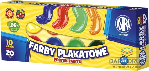 Astra Farby plakatowe kolor: mix 20ml 10 kolor. Astra (301115004)