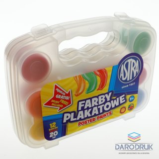 Astra Farby plakatowe kolor: mix 20ml 12 kolor. Astra