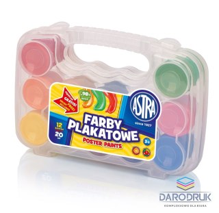 Astra Farby plakatowe kolor: mix 20ml 12 kolor. Astra