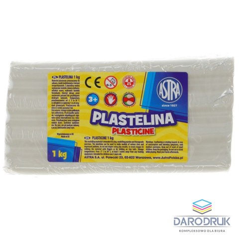 Astra Plastelina 1 kol. biała 1000g Astra