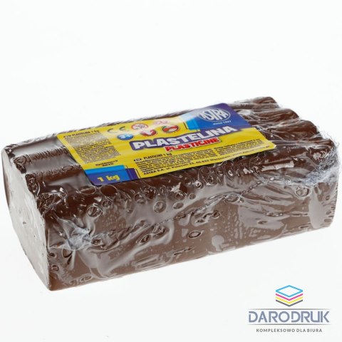 Astra Plastelina 1 kol. brązowa 1000g Astra
