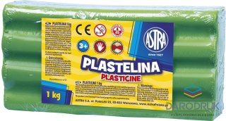 Astra Plastelina 1 kol. zielona jasna 1000g Astra