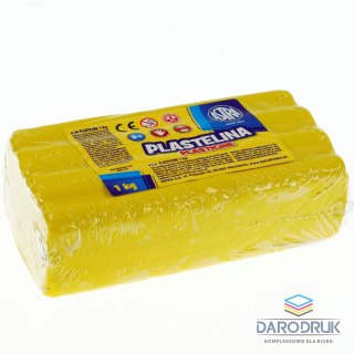 Astra Plastelina 1 kol. żółta 1000g Astra
