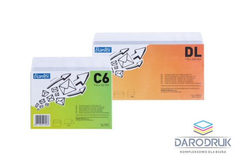 Bantex Koperta DL SK biała Bantex (400085698) 25 sztuk