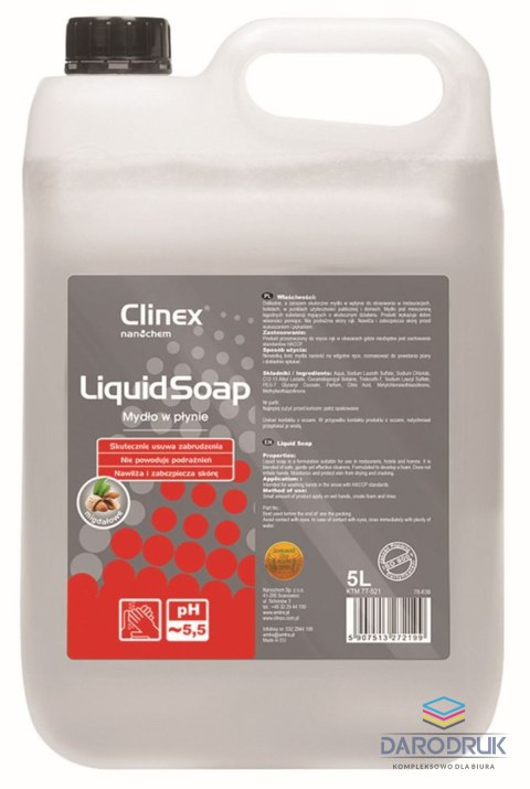 Clinex Mydło w płynie Clinex Liquid Soap 5l (77521)