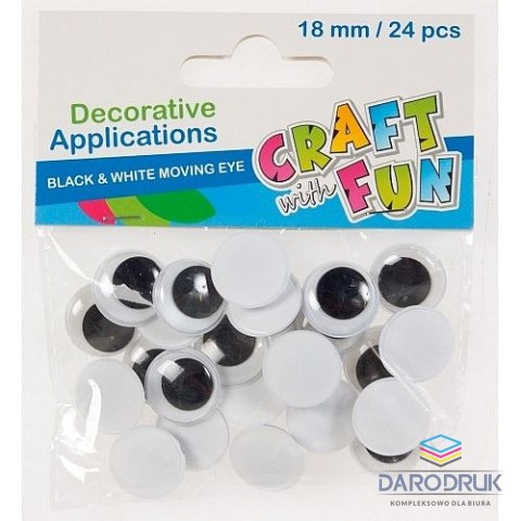 Craft with Fun Oczka 24 szt Craft with Fun (290507)