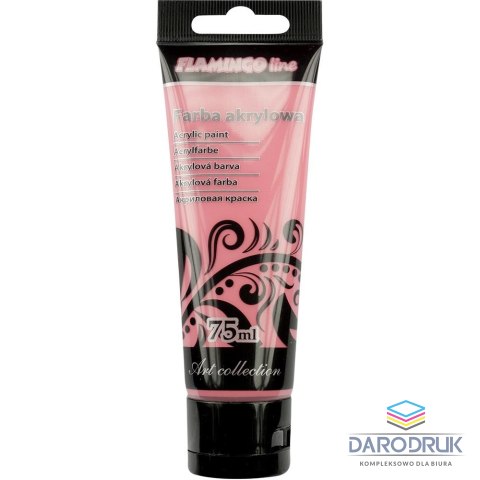 Flamingo Line Farba akrylowa kolor: czerwony jasny 75ml Flamingo Line (023)