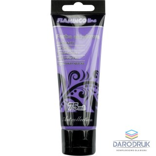 Flamingo Line Farba akrylowa kolor: fioletowy 75ml Flamingo Line (040)