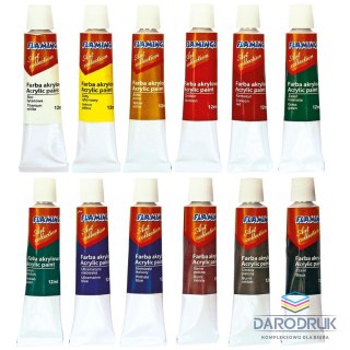 Flamingo Line Farba akrylowa kolor: mix 12ml Flamingo Line