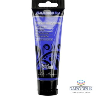 Flamingo Line Farba akrylowa kolor: ultramaryna 75ml Flamingo Line (077)