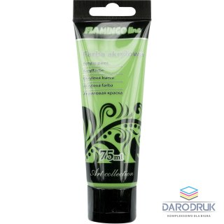 Flamingo Line Farba akrylowa kolor: zielony jasny 75ml Flamingo Line (046)