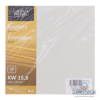 Galeria Papieru Koperta Millenium biała [mm:] 158x158 Galeria Papieru (282301) 10 sztuk