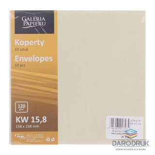Galeria Papieru Koperta Millenium kremowa [mm:] 158x158 Galeria Papieru (282302) 10 sztuk