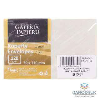Galeria Papieru Koperta millenium biała [mm:] 70x110 Galeria Papieru (282401) 10 sztuk
