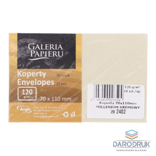 Galeria Papieru Koperta C6 millenium krem k kremowa Galeria Papieru (282402) 10 sztuk