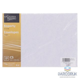 Galeria Papieru Koperta C5 róże biały k biała [mm:] 162x229 Galeria Papieru (280611) 10 sztuk