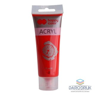 Happy Color Farba akrylowa CZERWONA kolor: czerwona 75ml Happy Color (HA 7370 0075-2)