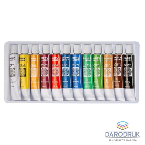 Happy Color Farba akrylowa Happy Color kolor: mix 12ml Happy Color (HA 7370 0012-K12)