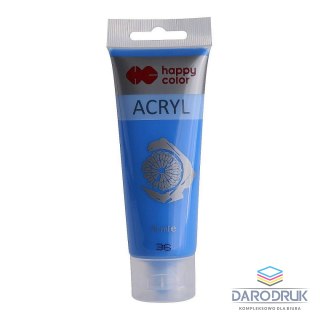 Happy Color Farba akrylowa KOBALTOWA kolor: kobaltowy 75ml Happy Color (HA 7370 0075-36)