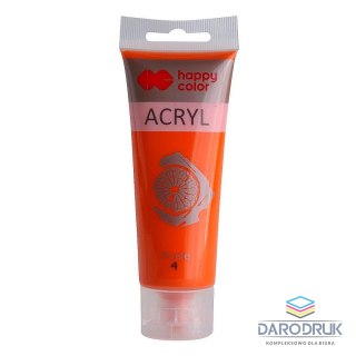 Happy Color Farba akrylowa POMARAŃCZOWA kolor: pomarańczowa 75ml Happy Color (HA 7370 0075-4)