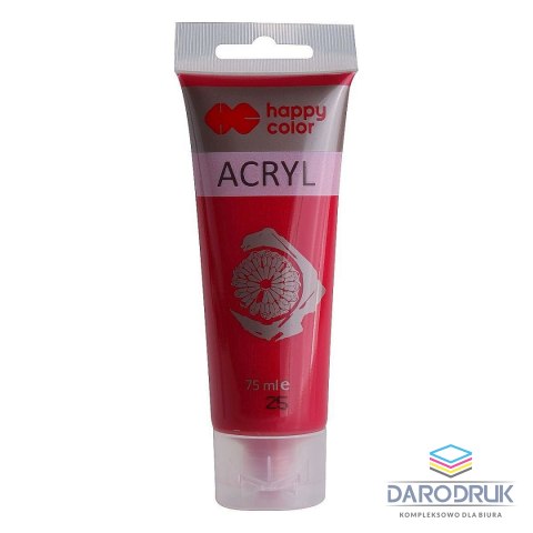 Happy Color Farba akrylowa kolor: różowa ciemna 75ml Happy Color (HA 7370 0075-25)