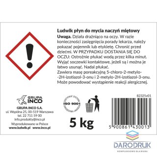 Ludwik Płyn do naczyń mięta 5000ml Ludwik
