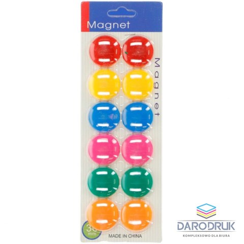 Magnes mix śr. 30mm (900882) 12 sztuk