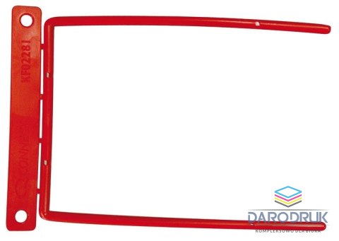 Q-Connect Klipsy do spinania dokumentów archiwizacyjne D-Clip metalowo-plastikowy 100 szt Q-Connect (KF02281)