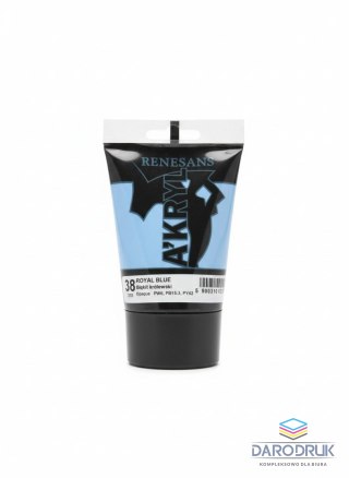 Renesans Farba akrylowa Błękit królewski kolor: Błękit królewski 100ml Renesans (38)
