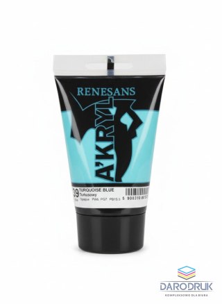 Renesans Farba akrylowa Turkusowy kolor: turkusowy 100ml Renesans (39)