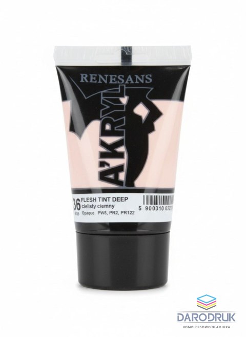 Renesans Farba akrylowa cielisty ciemny kolor: cielisty ciemny 100ml Renesans (36)