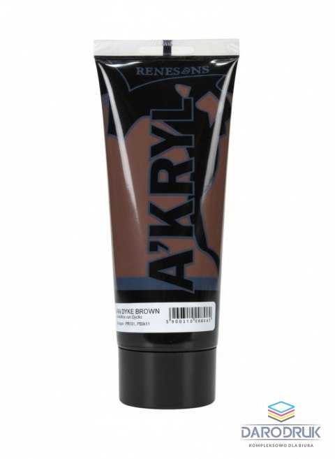 Renesans Farba akrylowa kolor: brązowa 200ml Renesans (26)