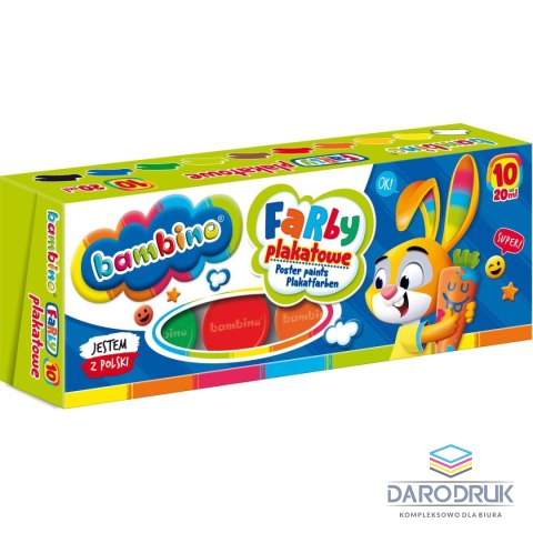 St.Majewski Farby plakatowe 10 kol kolor: mix 20ml 10 kolor. St.Majewski