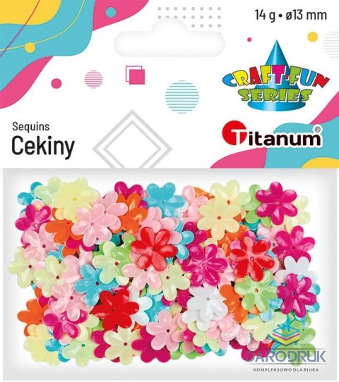 Titanum Cekiny Craft-Fun Series kwiatki kolorowe 14g Titanum (CK061)